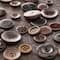 12 Pack: Dark Brown Wooden Buttons Set by Loops & Threads®